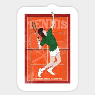 Panatta Tennis Hero Player Vintage Sticker